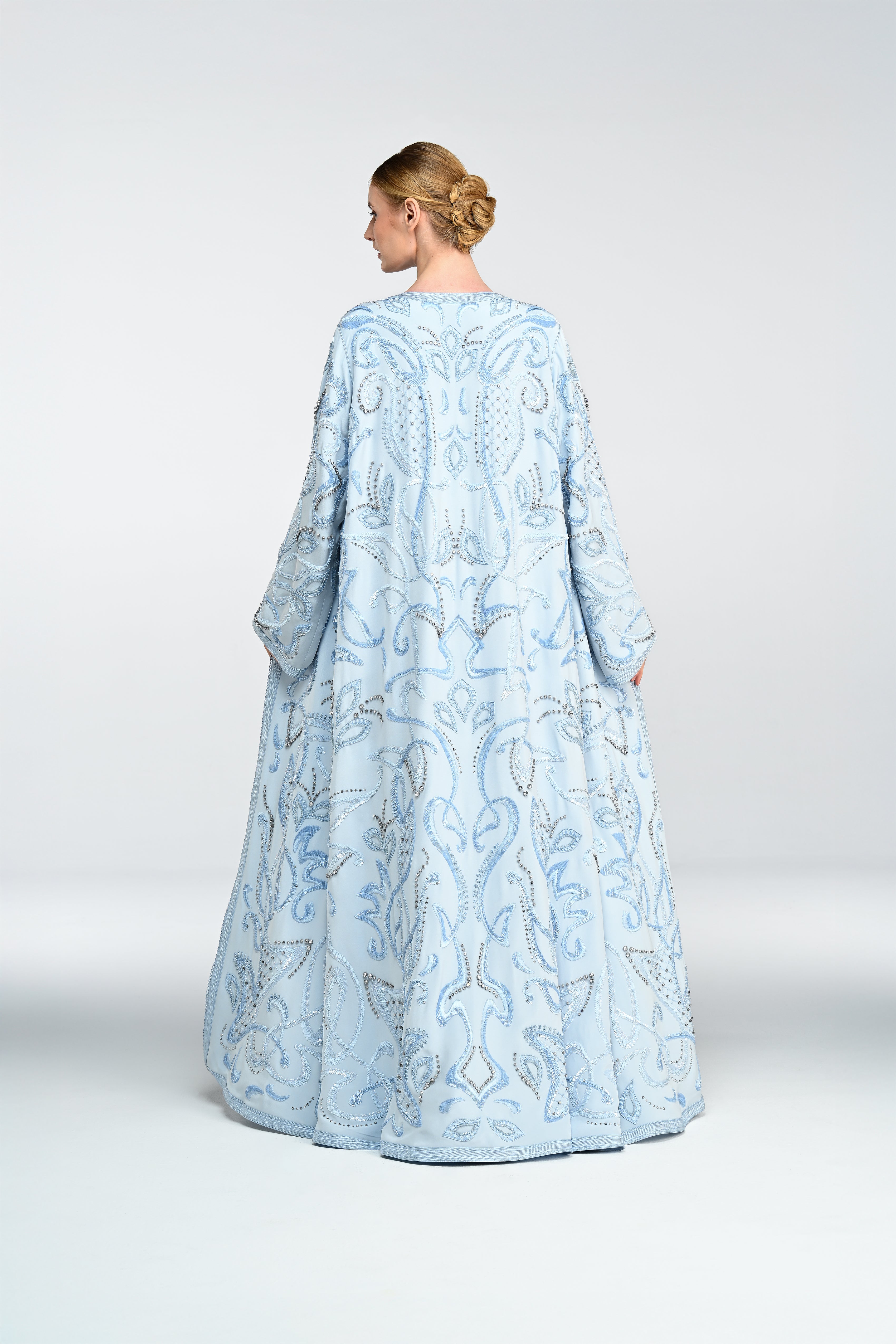 Look 05 - The Celestial Blue Embroidered Caftan)