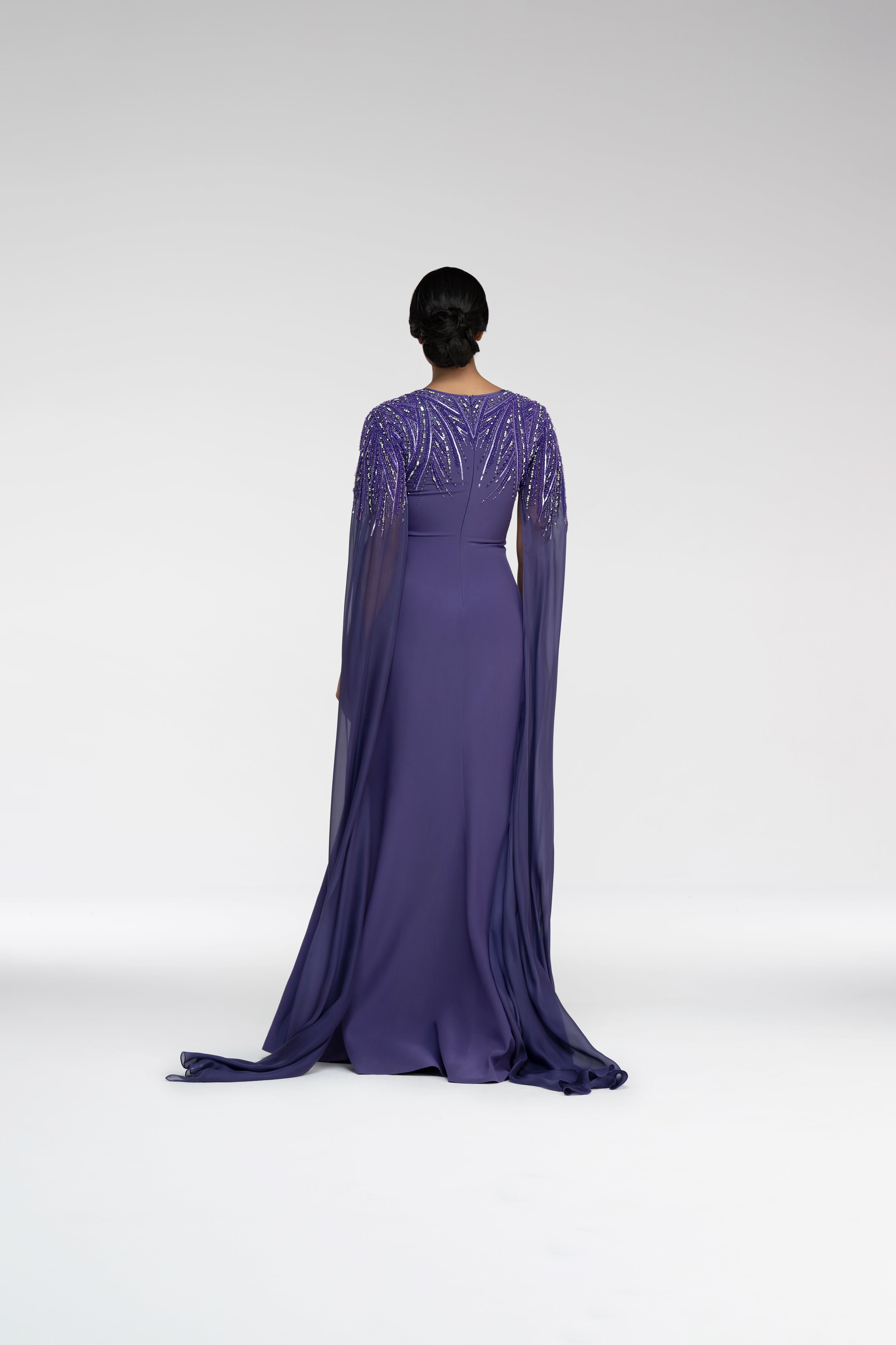 Look 14 - The Amethyst Cape Gown