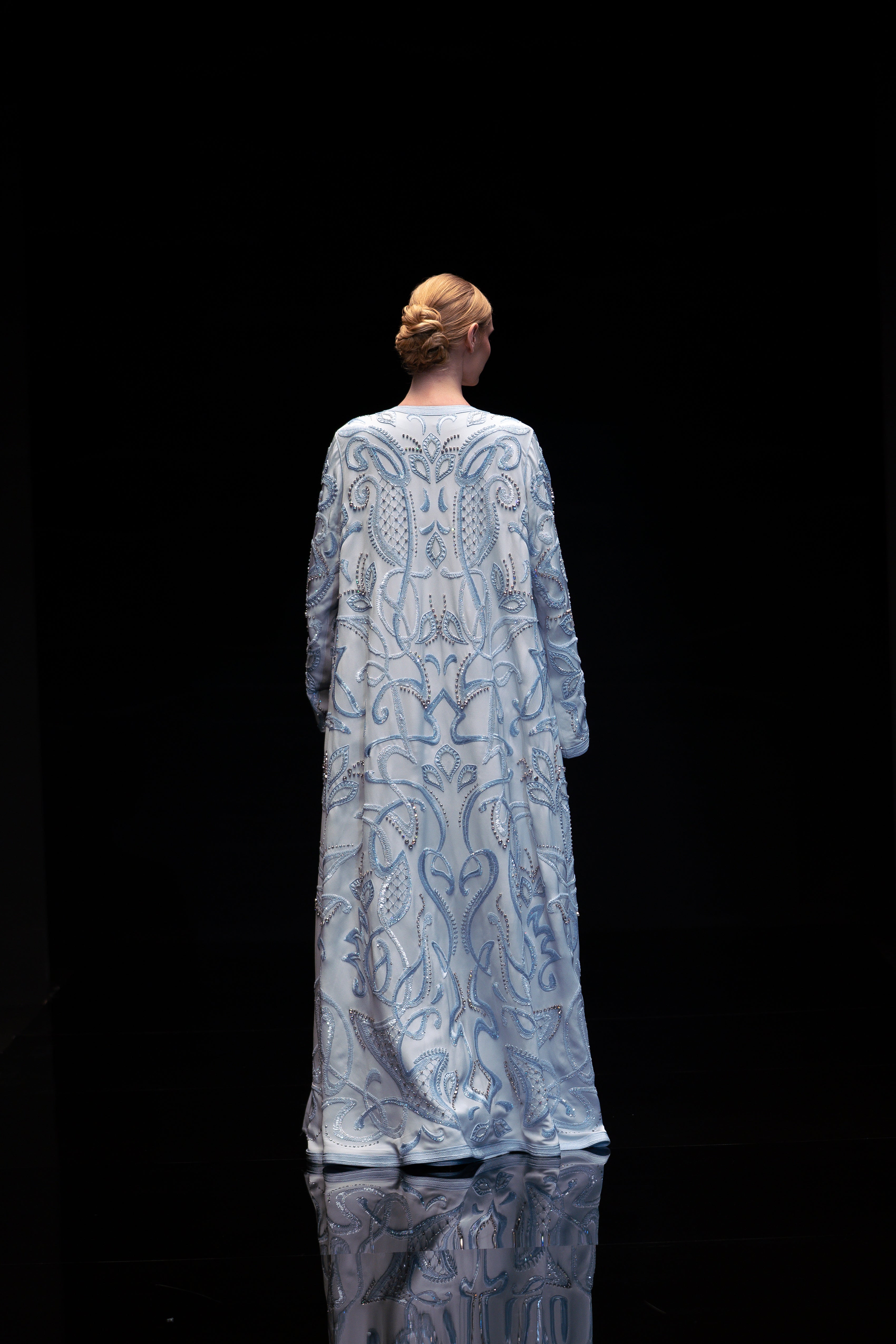 Look 05 - The Celestial Blue Embroidered Caftan)