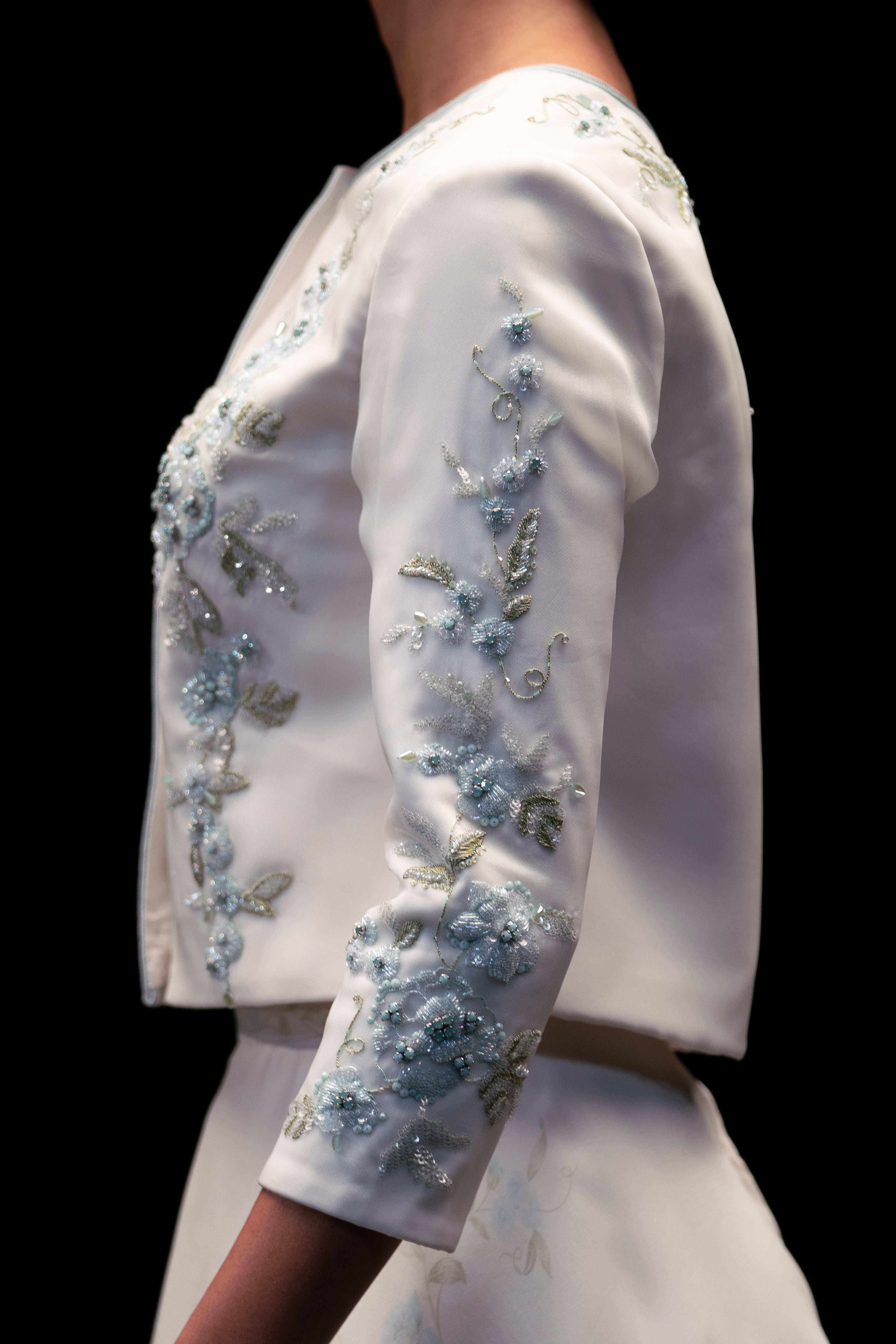 Look 15 - Pastel Floral Print Jacket and Skirt