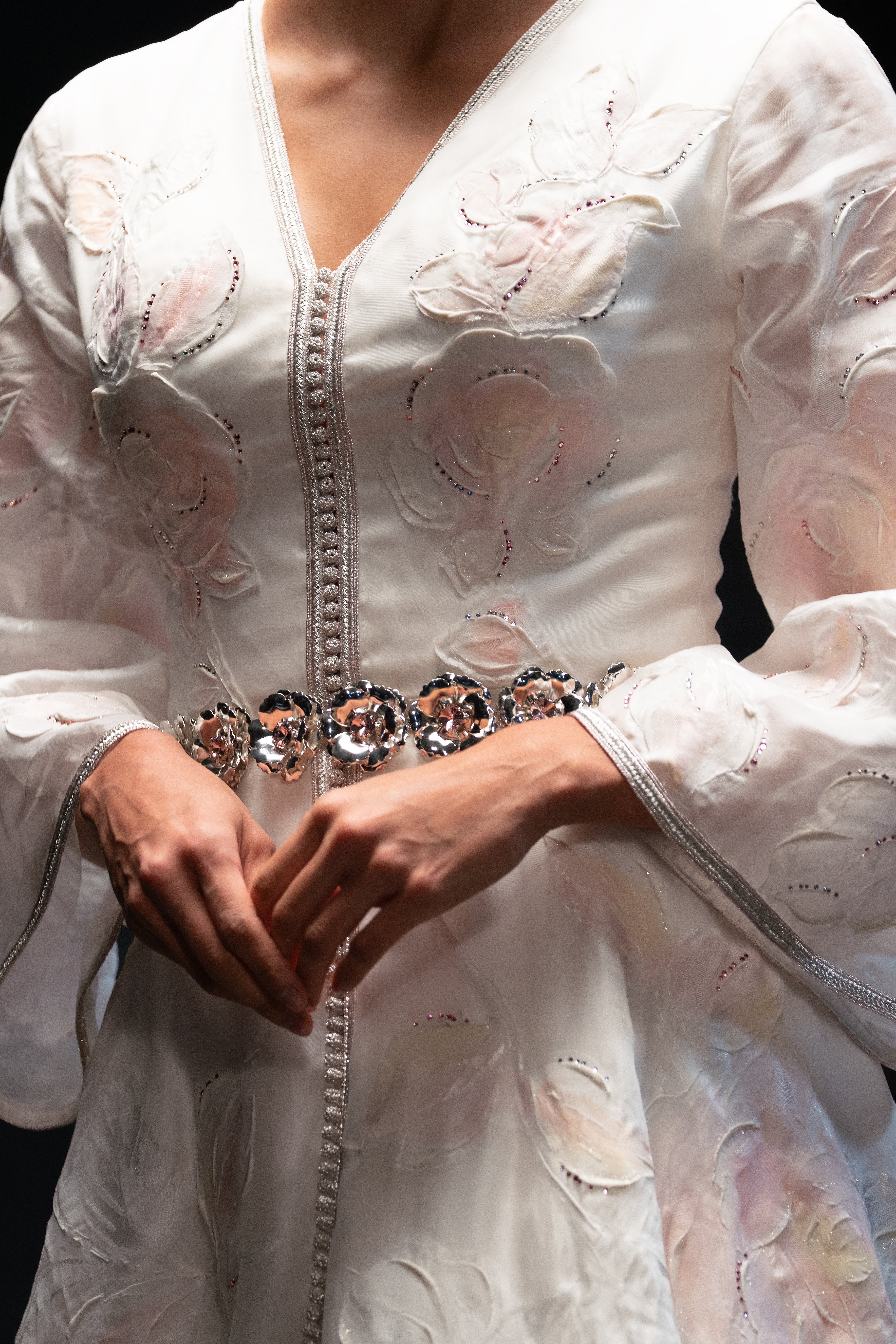Look 2 - Hand-Painted Relief Organza Dress