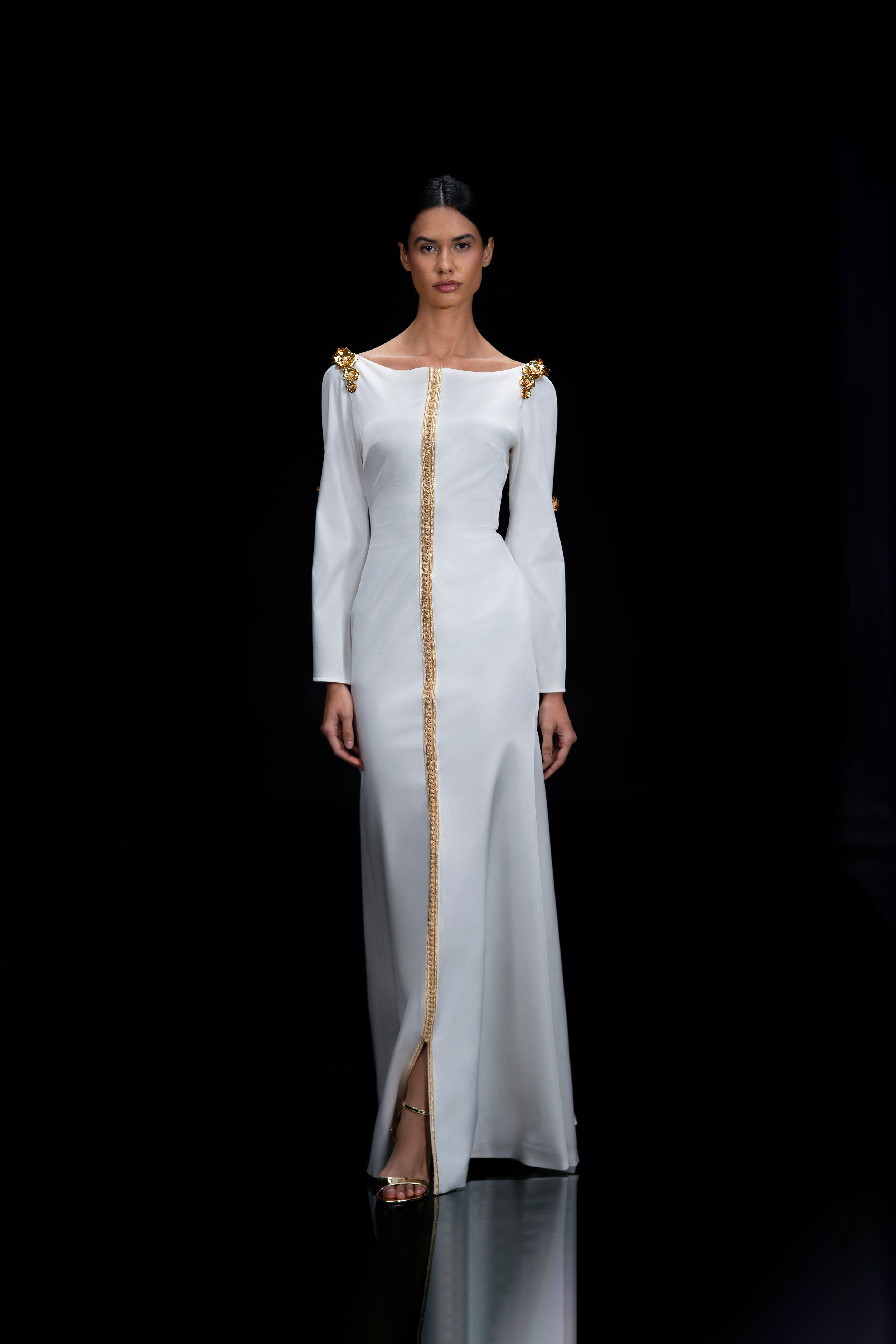 Look 7 - Off White Shimmer Mermaid Dress