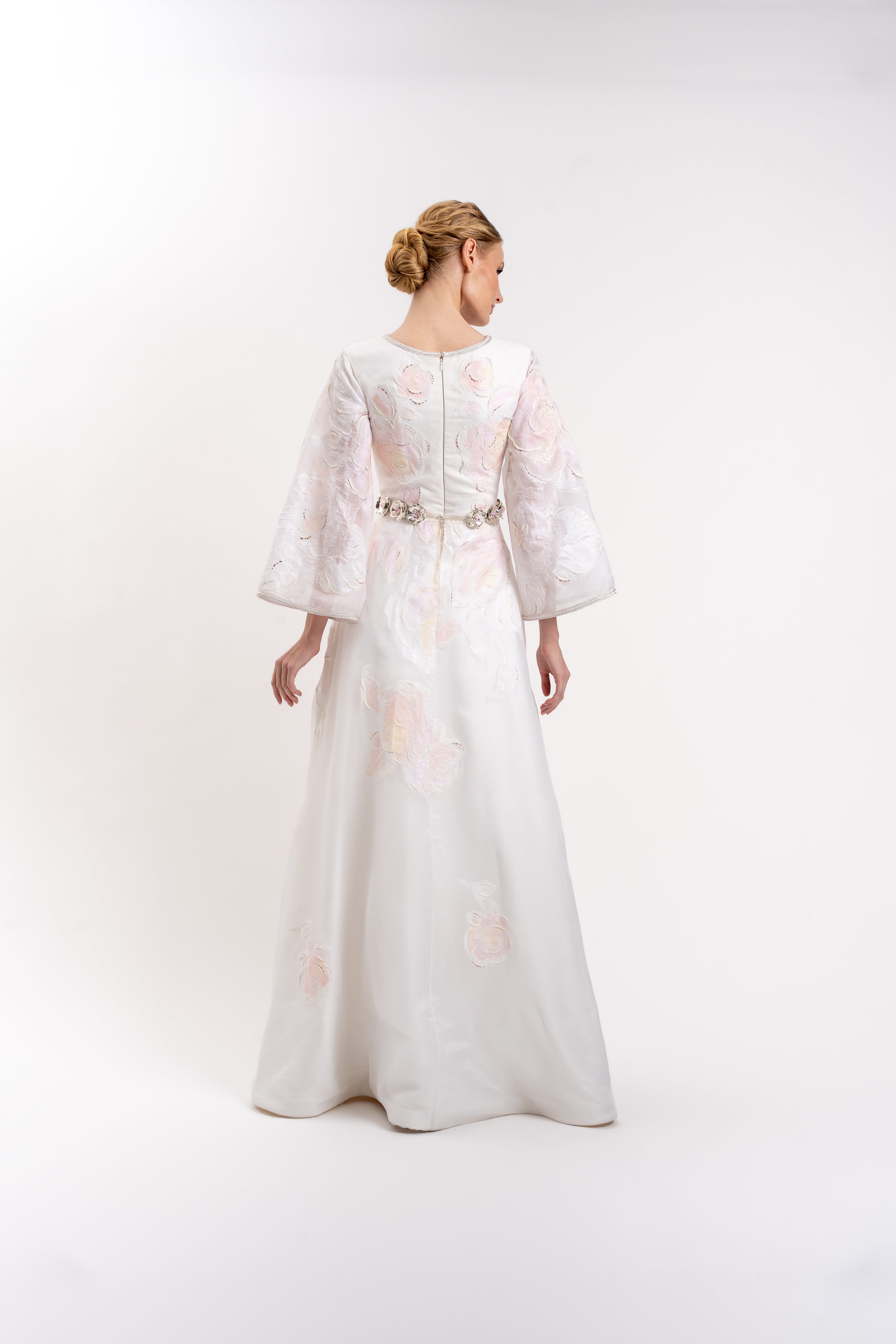 Look 2 - Hand-Painted Relief Organza Dress